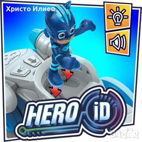 PJ Masks Power Cat Бойна Котка с включена фигура Пижама маски Оригинална Hasbro, снимка 4 - Фигурки - 43230338