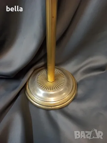 Висок немски бронзов пепелник (на стойка )с орнаменти -67 см, снимка 3 - Антикварни и старинни предмети - 48689771