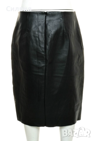 Нова дълга черна кожена пола тип "молив" "Pimkie" "Пимки", размер L, снимка 2 - Поли - 52409608