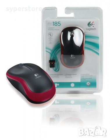 Мишка Безжична Logitech M185 Swift Grey Mini 1000dpi Сива Wireless Optical Mouse, снимка 10 - Клавиатури и мишки - 11412991