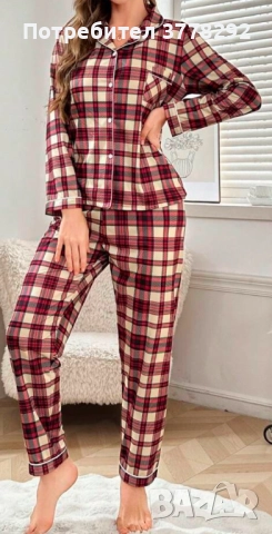 Дамска пижама, Нова, р-р L - 40-42, 25 лв ГО - до 110 см Дължина горна част - 66 см Панталон-108см, , снимка 2 - Нощници - 51997205