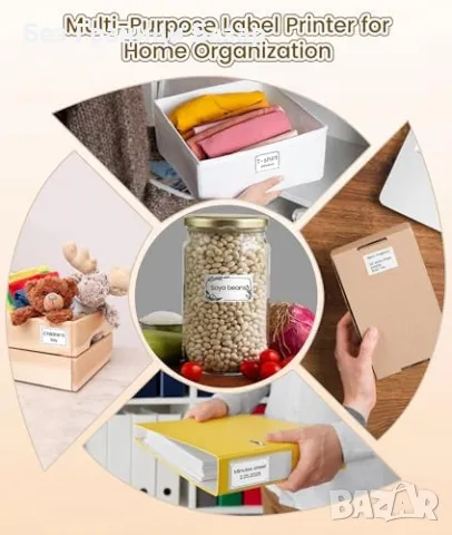 Нов Преносим стикер принтер Q02E с Bluetooth и хартия – за телефон печат, снимка 2 - Друга електроника - 49606051