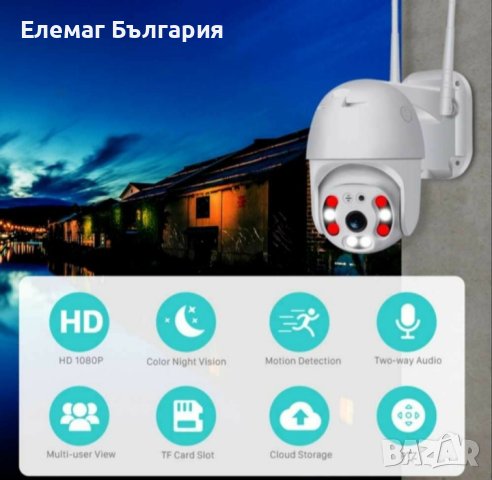 3 БРОЯ камера 5mp 2 антени цветно нощно виждане IP66 WIFI, снимка 5 - IP камери - 42951505