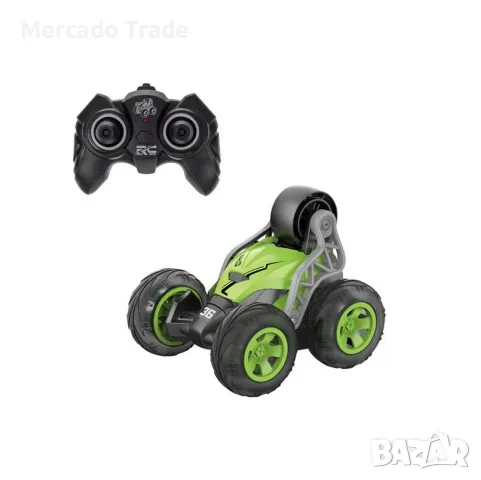 Детски автомобил Mercado Trade, С дистанционно, Светлини и завъртане на 360°, Зелен