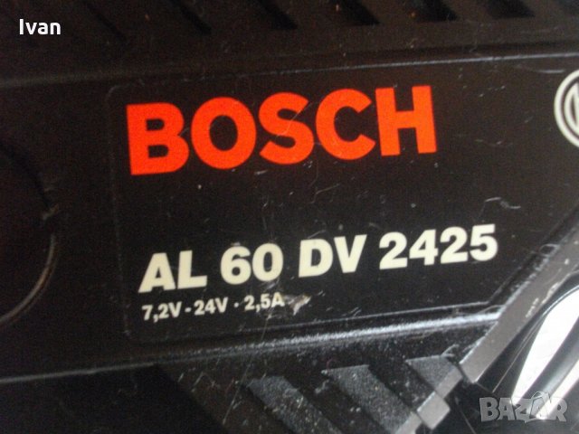 7,2-24V-2,5A-Bosch AL60DV2425-ЗА РЕМОНТ-ЗА ЧАСТИ-Бош-Зарядно-Бързо-24 Волта, снимка 6 - Винтоверти - 33393319