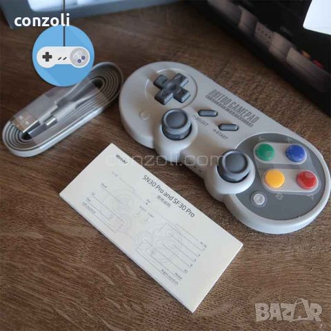 8Bitdo SN30 Pro геймпад контролер, снимка 7 - Nintendo конзоли - 33405511