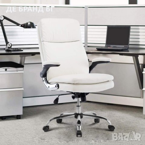 Ергономичен офис стол с мека седалка и облегалка 3287-WT, снимка 9 - Столове - 35096388