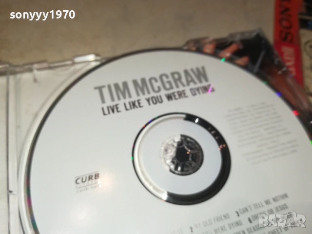 TIM MCGRAW CD 3011251115, снимка 12 - CD дискове - 52590410