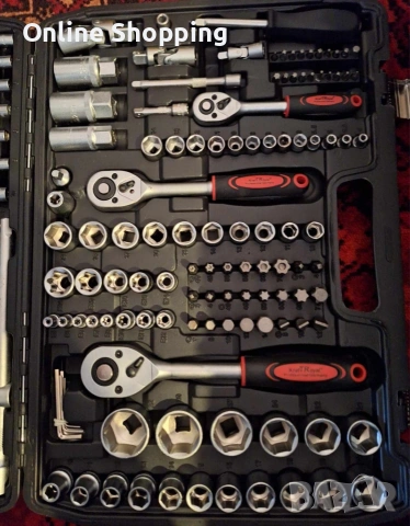 Куфар с инструменти Гедоре 172 части с 3 броя тресчотки, снимка 9 - Гедорета - 53405061