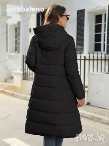 Зимно дамско яке със средна дължина и изчистен дизайн, 2цвята - 023, снимка 12 - Якета - 43010694