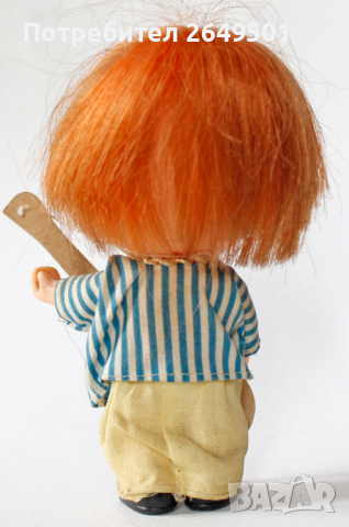 1970те Японска гумена кукла Момче с китара, Винтидж, снимка 2 - Колекции - 44842417