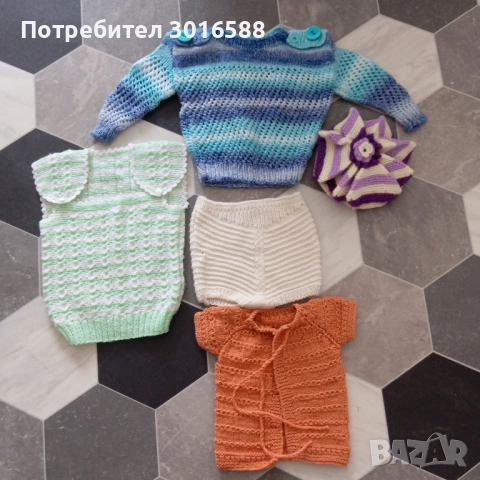 Дрехи за момиче 0-6 м, снимка 9 - Комплекти за бебе - 52559958