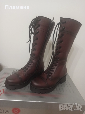 Ботуши естествена кожа 38 номер