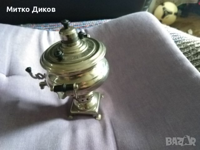Самовар 1970г СССР декоративен миниатюрен за украса, снимка 7 - Антикварни и старинни предмети - 44050528