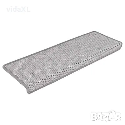 vidaXL Стелки за стълби, сизалена визия, 15 бр, 65x21x4 см, платина(SKU:326882), снимка 3 - Други - 49480478