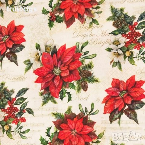 Каре с коледни мотиви 35Х80 см, снимка 3 - Покривки за маси - 43107681
