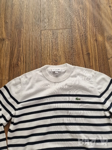 Страхотна мъжка блуза пуловер LACOSTE размер M , снимка 3 - Пуловери - 52752295