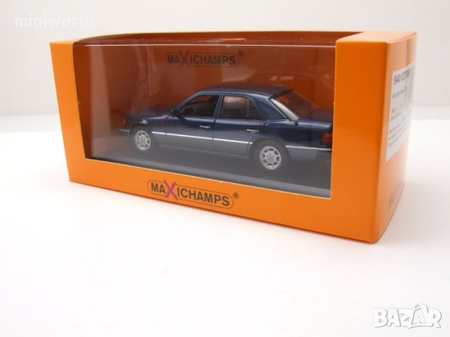 Mercedes-Benz 230E W124 от 1991 - мащаб 1:43 на Maxichanps моделът е нов в PVC дисплей-кейс, снимка 18 - Колекции - 43516230