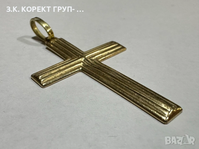 Златен кръст 14к, 3,54гр, снимка 5 - Колиета, медальони, синджири - 53047529