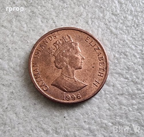 Монета. Кайманови острови. 1 цент. 1996 година. , снимка 3 - Нумизматика и бонистика - 40214871