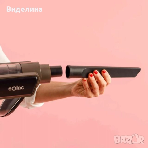 Прахосмукачка Solac Turbobat 600 – 600W, 12.000 Pa, циклонна технология, 0.8L, снимка 7 - Прахосмукачки - 52939216