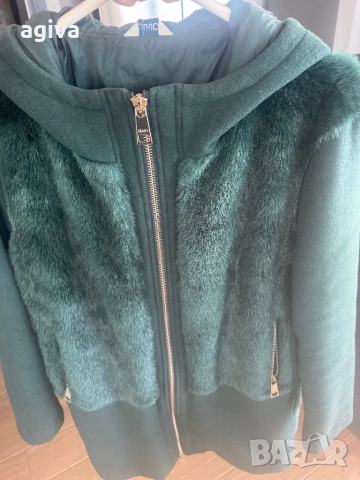 Вълнено палто Liu Jo размер 44 зелено