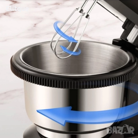 Миксер с купа Royalty Line RL-HM19015, 700W, 6 бъркалки, 3 л, Турбо, 5 скорости, снимка 7 - Миксери - 51689957