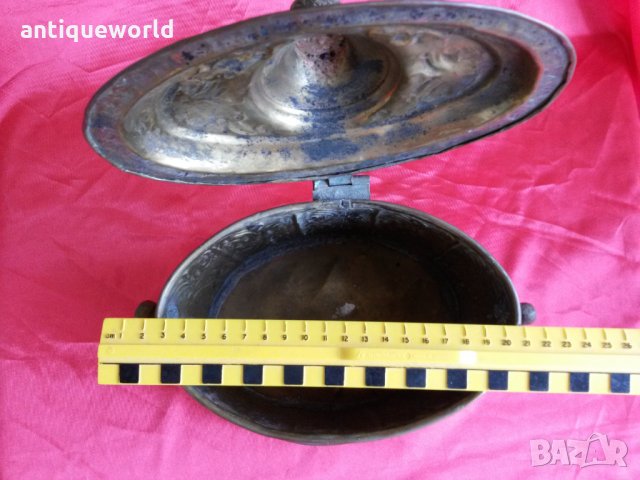 Стар Ръчно Кован Голям Бронзов ОСМАНСКИ Съд , снимка 8 - Антикварни и старинни предмети - 26886080