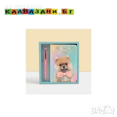 A6 Тефтерче с химикал в кутия, Кученцето Помпон, 120 страници 6479