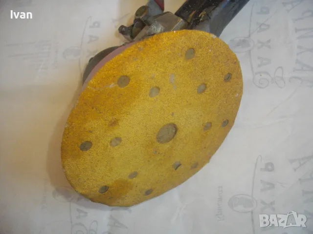 ф150мм Голям Масивен ПНЕВМАТИЧЕН ЕКСЦЕНТЪР ВИБРОШЛАЙФ ВИБРАЦИОНЕН РОТАЦИОНЕН Отличен ПРОФЕСИОНАЛЕН, снимка 12 - Други инструменти - 47518952