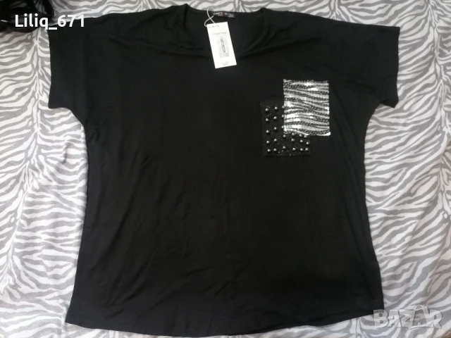 тениска с декорация 