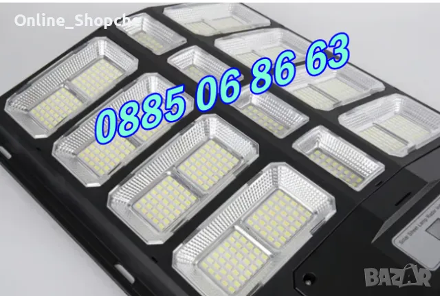 Улична соларна LED лампа 1000W, градинска соларна лампа с 20 секции, снимка 6 - Лед осветление - 50297111