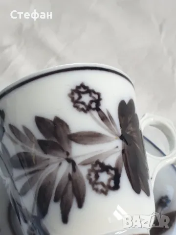 Френски порцеланов комплект нач. 20 век, снимка 4 - Антикварни и старинни предмети - 50236709