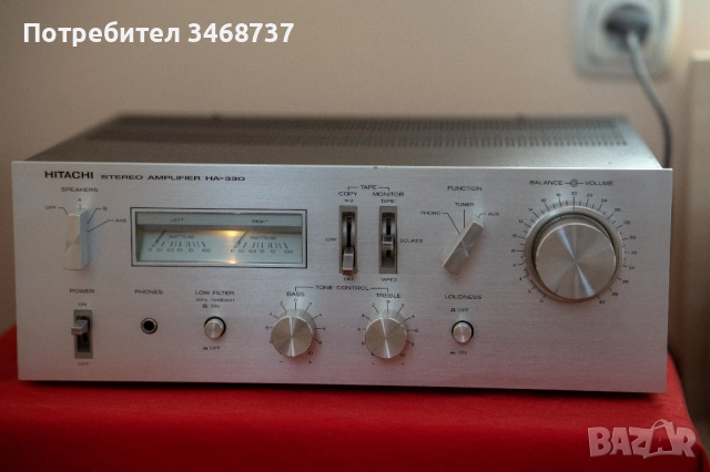Усилвател HITACHI HA-330, снимка 7 - Ресийвъри, усилватели, смесителни пултове - 52505053