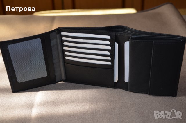 Bugatti Manhattan 49111601 черен вертикален портфейл до 17 карти, снимка 10 - Портфейли, портмонета - 32742384
