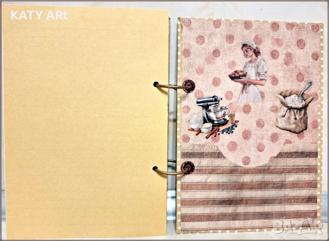 Тефтер "Моите рецепти" в бежово, снимка 6 - Други - 52356003