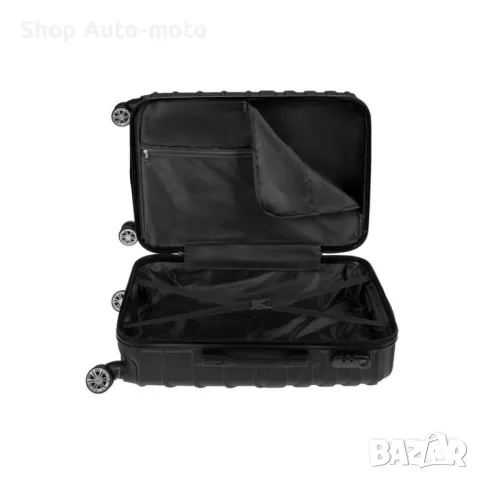 Куфар с колелца, черен 36л. Automat, снимка 6 - Куфари - 33711053