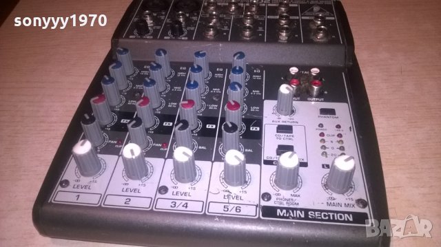 behringer xenyx 802-mixer preamplifier-внос швеицария, снимка 2 - Ресийвъри, усилватели, смесителни пултове - 27300092