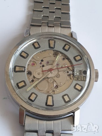 Мъжки часовник автоматик SELD 25 jewels, снимка 4 - Антикварни и старинни предмети - 40061515