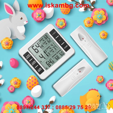 Безжичен термометър с LCD дисплей - код 2225, снимка 3 - Други стоки за дома - 26721534