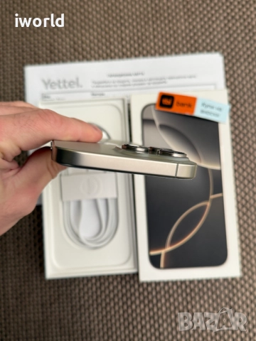 НОВ‼️ Гаранция‼️ iPhone 16 PRO MAX ⚠️Лизинг от 78лв/м ⚠️ 256 Natural titanium, снимка 8 - Apple iPhone - 52576021