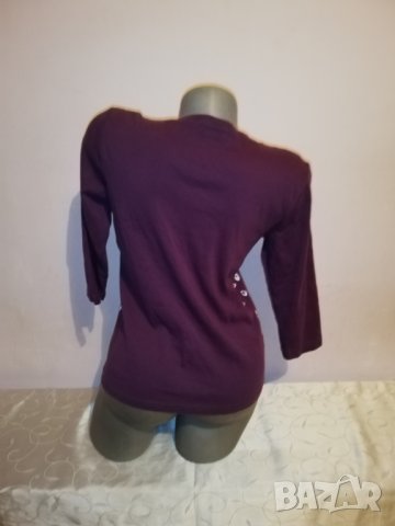 Дамска  блуза Signature р-р М, памук , снимка 4 - Блузи с дълъг ръкав и пуловери - 27437949