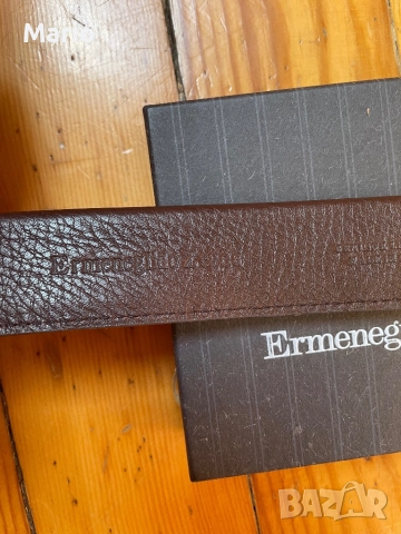 Ermenegildo Zegna мъжки кафяв колан 110, снимка 4 - Колани - 51549904
