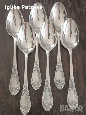 Нови,посребрени,руски прибори, снимка 8 - Антикварни и старинни предмети - 53023623