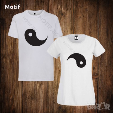 Тениски с щампа за Свети Валентин - дамска тениска + мъжка тениска 