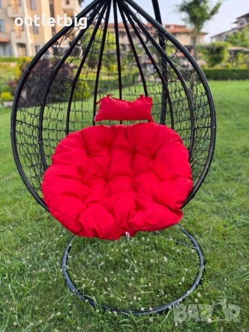 Градинска висяща люлка тип гнездо,яйце–Промоция!, снимка 6 - Градински мебели, декорация  - 52301964