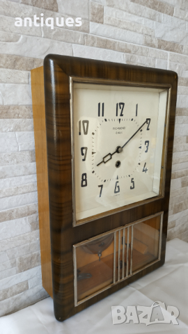 Стар стенен часовник - RICHMOND 8 days - Антика - 1975"г., снимка 4 - Антикварни и старинни предмети - 36571435