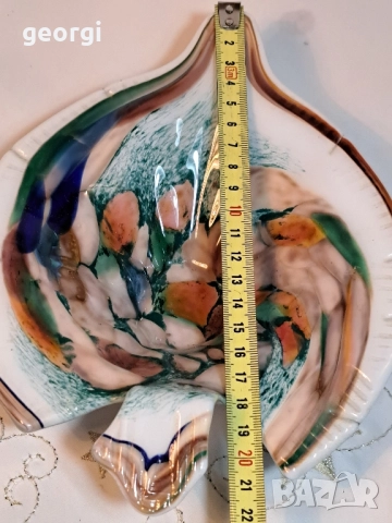 стъклена фруктиера риба многоцветно стъкло 28/5, снимка 6 - Аксесоари за кухня - 51965408