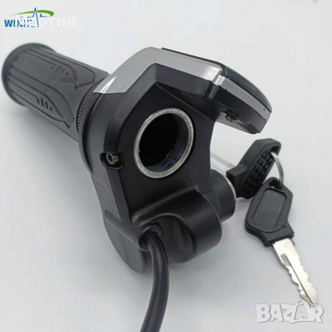 Масур за газ 36V 48V с ключ и LCD дисплей за скутер велосипед триколка, снимка 4 - Части за велосипеди - 40220812