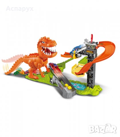 Детска играчка - автомобилна писта-динозавър с 1 количка, снимка 3 - Коли, камиони, мотори, писти - 38550318